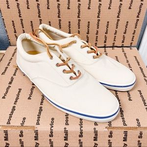 New Cole Haan Cronin Oxford Canvas, Ivory, Size 13